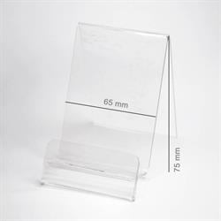 ESPOSITORE IN PLEXIGLASS TRASPARENTE 65x75 MM