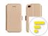 HUAWEI Y5 II Y5 PRO Y6 II COMPACT CUST ORIZ BOOK GOLD