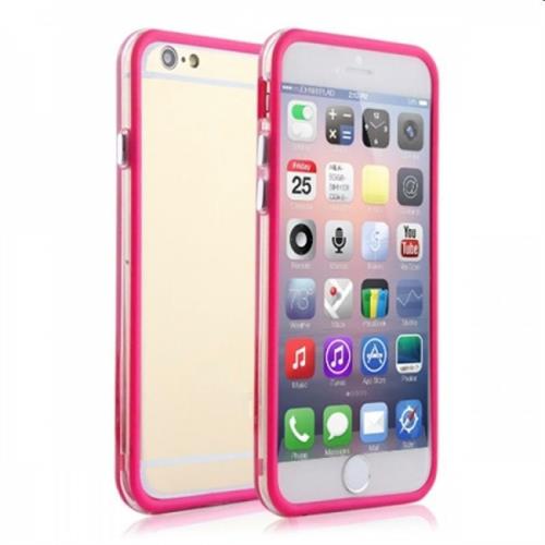 IPHONE 6 4.7 Bumper  Pink - Trasp- Pink