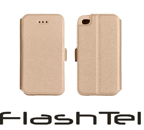 LG K3 K100 CUSTODIA ORIZZONTALE BOOK GOLD