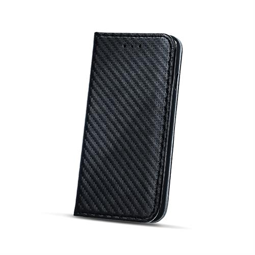 SAM S7 EDGE SM-G935 CUSTODIA BOOK CARBONIO ORIZZONTALE NERO