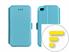 SAM SM-J327 J3 2017 CUST BOOK POCKET AZZURRO