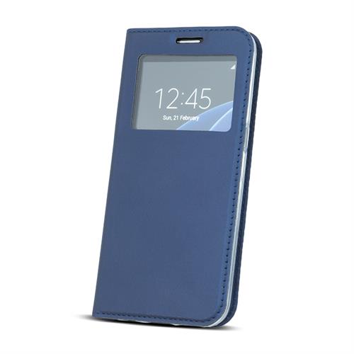 SAM S6 SM-G920 CUST BOOK MAGNETICA ORIZ FINESTRA BLU SCURO