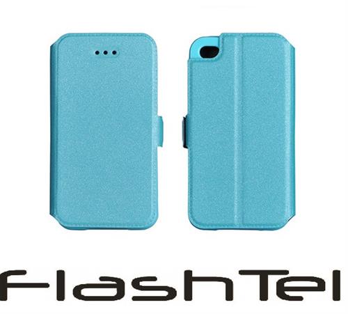 HUAWEI P10 CUSTODIA LIBRO ORIZZONTALE BOOK AZZURRO