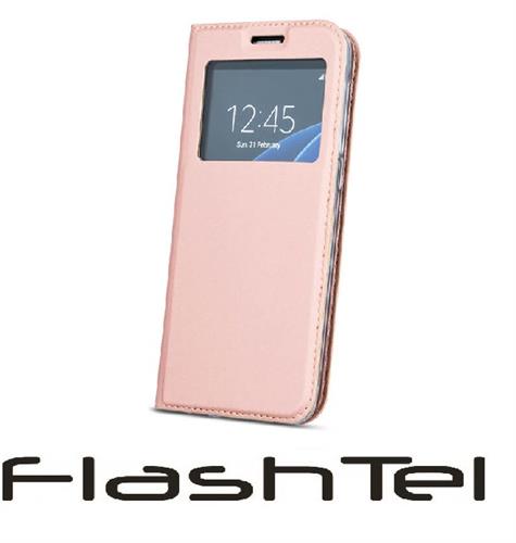 HUAWEI P10 LITE CUST BOOK MAGNETICA ORIZ FINESTRA ROSA GOLD
