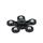 SPINNER FLOWER FIORE NERO