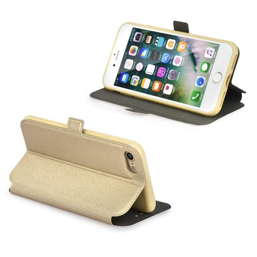 LG Q6 M700 BOOK CUSTODIA ORIZZONTALE GOLD