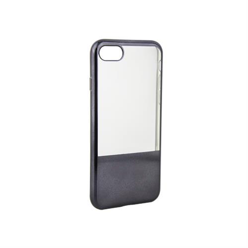 HUAWEI P10 LITE CUSTODIA TPU SLIM COLLEZIONE HALF NERO
