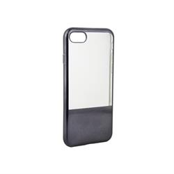 HUAWEI P10 LITE CUSTODIA TPU SLIM COLLEZIONE HALF NERO