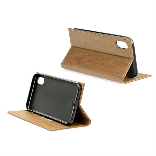FLASHTEL COLLEZIONE EFF. LEGNO IPH 7 8 5,5 CUST BOOK MARRONE