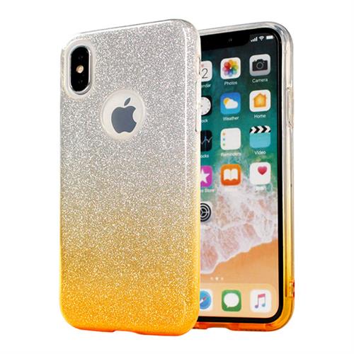 SAM. S8 PLUS SM-G955 DOPPIA TPU GLITTER INTERNO GIALLOSILVER