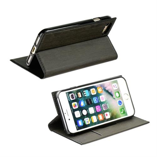 FLASHTEL COLLEZIONE EFF. LEGNO IPH 7 8 5,5 CUST BOOK NERO