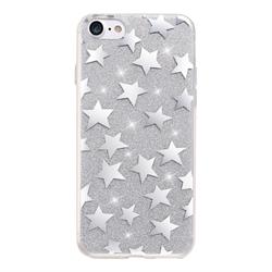 FLASHTEL COLLEZIONE STELLE IPHONE 7 8 TPU SILVER