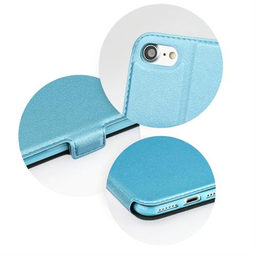 SAM A5 A8 2018 SM-A530 BOOK POCKET CUSTODIA AZZURRO