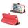 SAM A5 A8 2018 SM-A530 BOOK POCKET CUSTODIA ROSSO