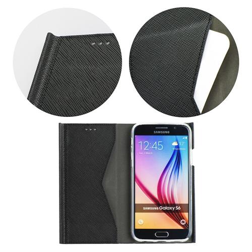 SAMSUNG S8 PLUS SM-G955 CUST BOOK IN PELLE COLL MIKY NERO