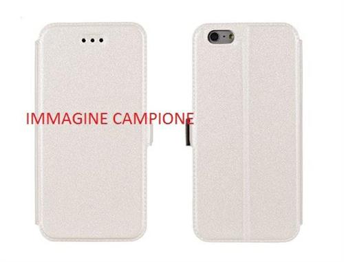 SAMSUNG S4 MINI GT-I9190 CUSTODIA ORIZZONTALE BOOK BIANCO