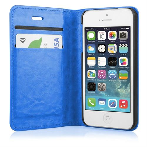 IPHONE 6 4.7 CUSTODIA BOOK MAGNETICA ORIZZONTALE BLUE