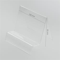 ESPOSITORE IN PLEXIGLASS TRASPARENTE PER TABLET 100 x 85 MM