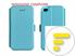 HUAWEI Y5 CUSTODIA ORIZZONTALE BOOK AZZURRO