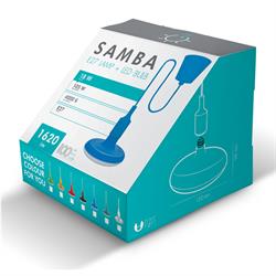 LAMPADARIO SAMBA + LAMPADA 18W E27 4000K IP20 240V GIALLO
