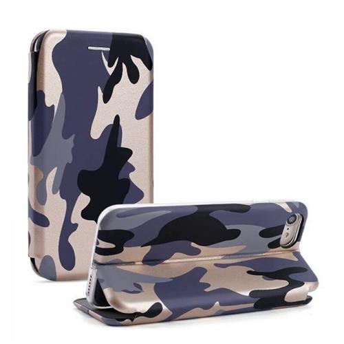 IPHONE 7 8 5.5 CUST BOOK 2 MAGNETICA ORIZZ CAMUFLAGE GRIGIO