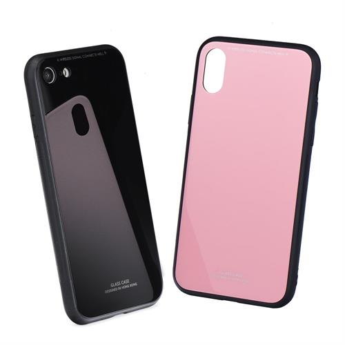 FLASHTEL COLL EFFETTO VETRO IPHONE X 5.8 CUST ROSA