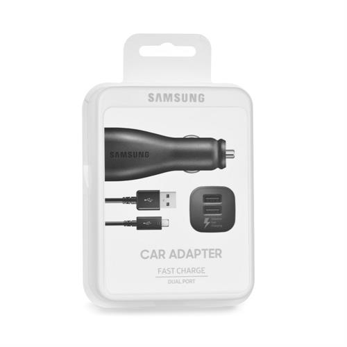 CARICATORE AUTO MicroUSB CAVO AUTO 2A 2 X USB EP-LN920BBE