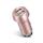 CARICA BATTERIE AUTO 12/24v 3.1A 2USB 1A + 2.1A ROSA SILVER