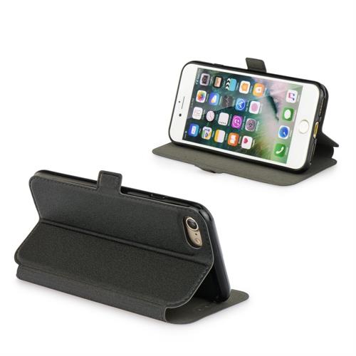 IPHONE X 5.8 CUSTODIA ORIZZONTALE BOOK NERO