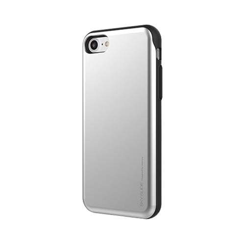 MERCURY IPHONE 7 4,7 COVER PORTA CARTE CREDITO SILVER