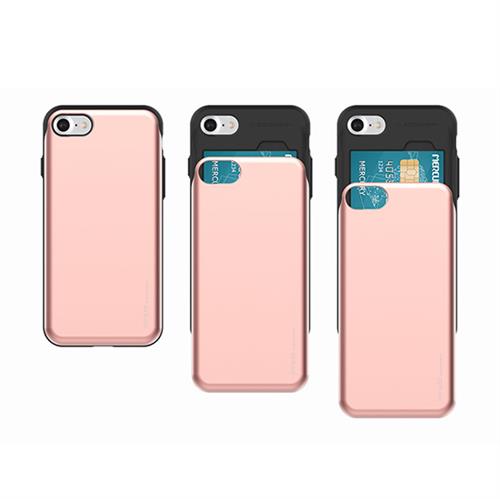 MERCURY IPHONE X 5,8 COVER PORTA CARTE CREDITO ROSA
