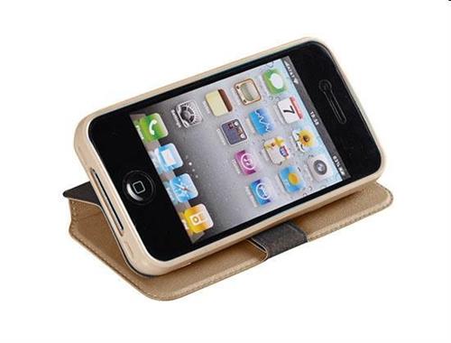 LG K4 K120 CUSTODIA ORIZZONTALE BOOK GOLD ORO