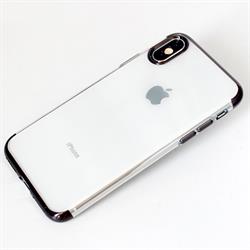IPHONE X/XS 5,8 CUSTODIA TPU SLIM COLLEZIONE ELETTR TRA/BLA