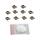 10xLower Roller Bush