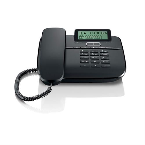 GIGASET DA611 TELEFONO FISSO NERO VIVAVOCE 50 NUMRRI RUBRICA