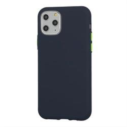 IPHONE 12 PRO MAX 6.7 TPU SOFT TOUCH OPACA COLORE BLU SCURO