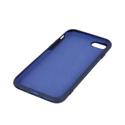 IPHONE 12-12 PRO 6.1CUSTO BACK COVER TPU VELLUTO SOFT  BLU