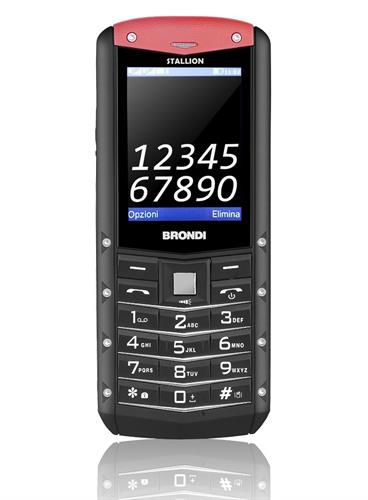 BRONDI TELEFONO RUGGED SDTALLION IP68 NERO ROSSO