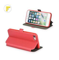 XIAOMI MI11i POCO F3 CUST ORIZZ BOOK CON MAGN LATERALE ROSSO