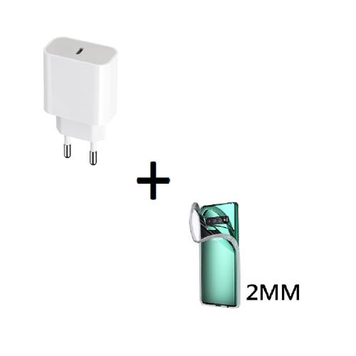 SAMSUNG S22 ULTRA KIT CARICATORE CASA USB-C BACK COVER TRASP