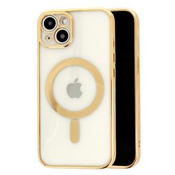 APPLE IPHONE 13 PRO + MagS BACK COVER TPU 2MM TRASP ORO