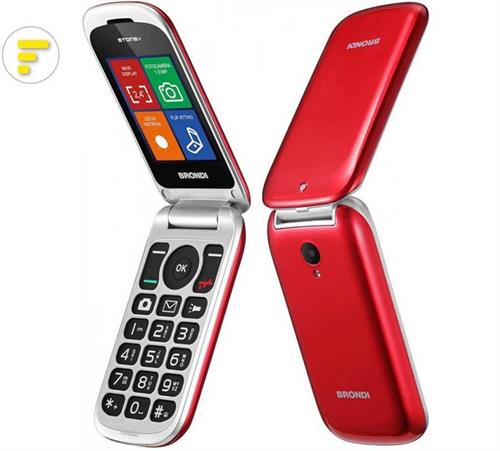 BRONDI TEL. CELLULARE STONE PLUS ROSSO