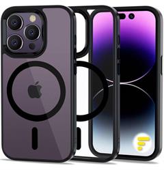 FLASHTEL COLL MAG SAFE TPU BACK RIGIDO IPHONE 14 PRO BLA/TRA