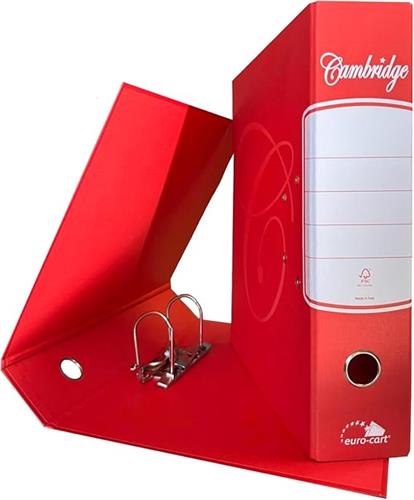 CAMBRIDGE RACCOGLITORE PER FATTURE DORSO 8  ROSSO