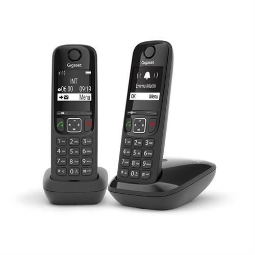GIGASET AS690 DUO NERO VIVAVOCE 100 MEMORIA RUBRICA
