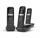GIGASET AS690 TRIO CORDLESS 100 CONTATTI NERO