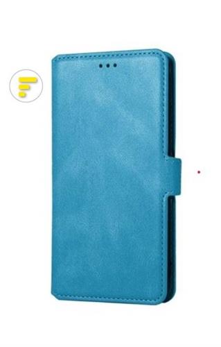 SAMSUNG S22 ULTRA CUSTODIA ORIZZONTALE BOOK AZZURRO