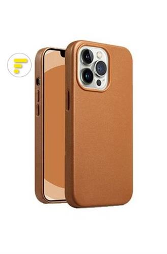 APPLE IPHONE 14 PLUS COVER POST F PELLE PU MARRONE CHIARO