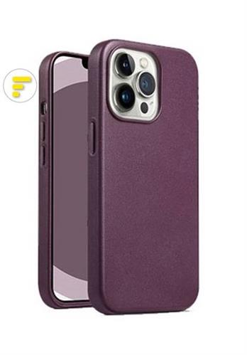 APPLE IPHONE 14 PRO COVER POSTERIORE F PELLE PU BURGUNDY